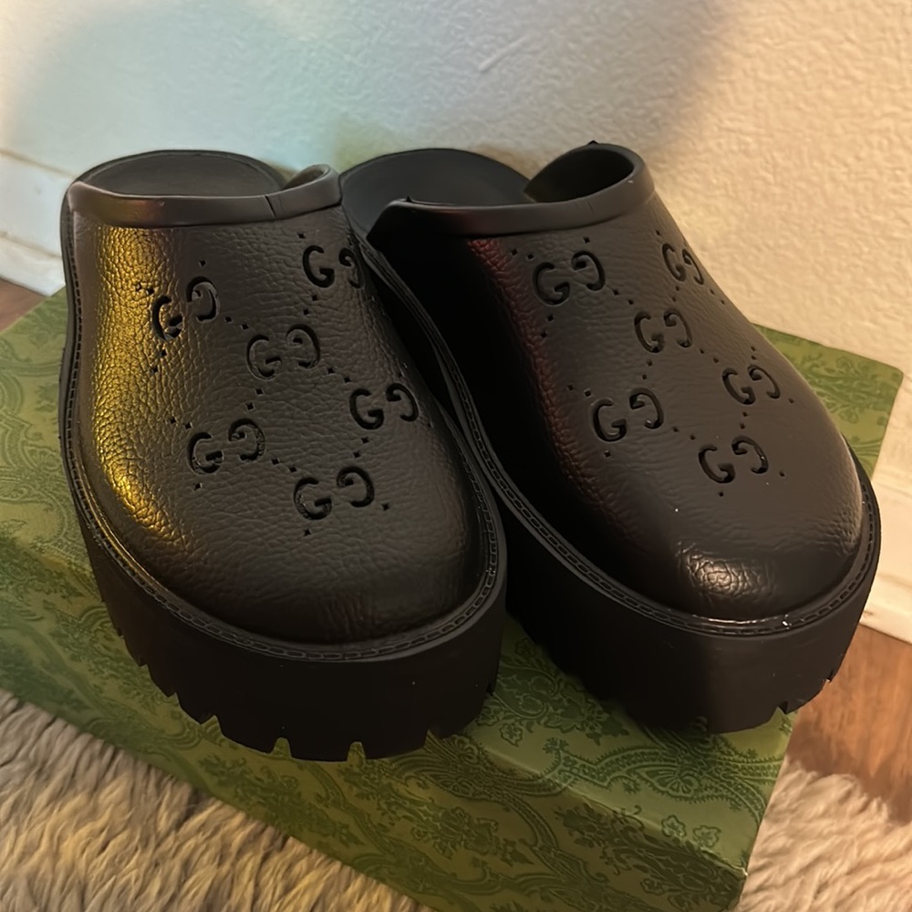 Gucci GG platform slides/clogs sz. 40